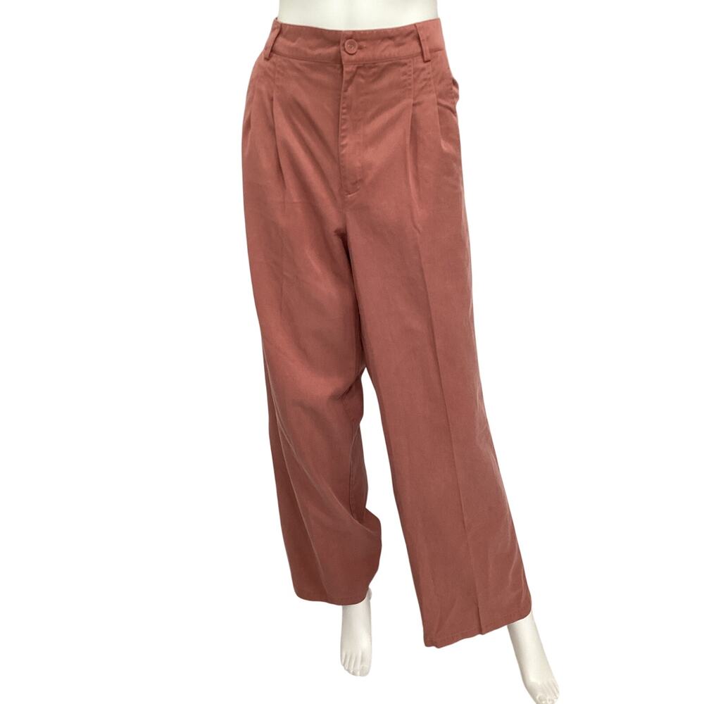 Paige Pleated Desert Dusk Merano Pants Size 8 - Picture 2 of 5